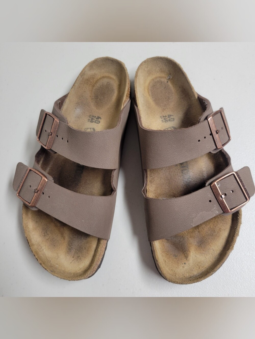 Birkenstock Arizona Birkibuck Sandals Size 40-L9-M7.